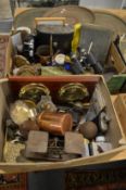 Two boxes of miscellaneous collectables.