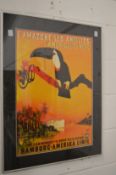 A reproduction advertising print depicting a Toucan.