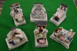 Six Victorian fairings.