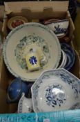 Decorative pottery and china.