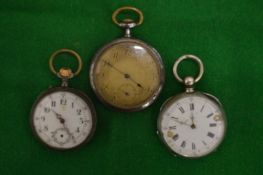 Three pocket watches.