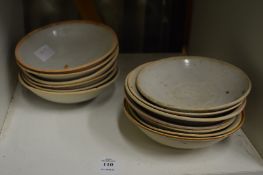 A quantity of Chinese pottery bowls.