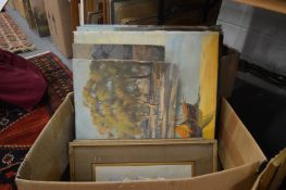 Various paintings, prints etc.