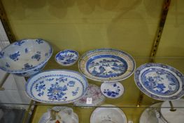 Chinese blue and white porcelain (faults).