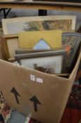 A quantity of assorted paintings, prints etc.