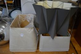 Various lamp shades.