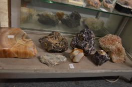 A good collection of mineral samples, crystals etc.