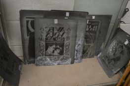 An unusual collection of French printing plates.