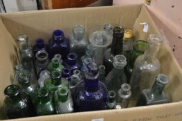 A box of old bottles.