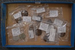 A collection of coins.