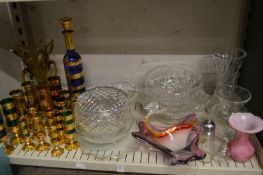 Quantity of decorative and household glassware.