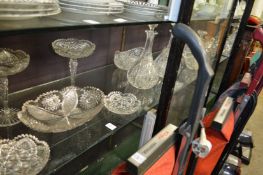 Good quality cut glass bowls, decanters etc.