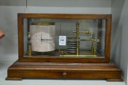 A good oak cased barograph.