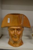 A salt glazed pottery jug of Napoleon.