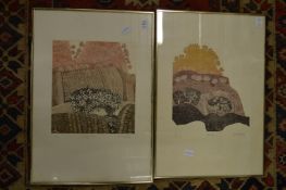 John Grigsby, limited edition colour prints, a pair.