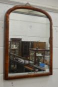 A Victorian mahogany framed mirror.