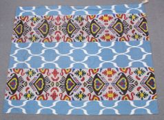 A LARGE UZBEK IKAT VELVET HANGING.