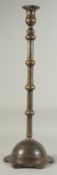 AN 18TH CENTURY OTTOMAN CANDLESTICK, 68.5cm high.