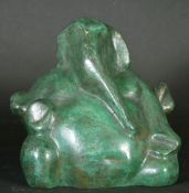B. VITHAL (1933-1992) INDIAN, 'GANESHA', A BRONZE SCULPTURE OF THE HINDI DEITY, signed, H10.5