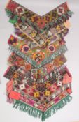SEVEN UZBEK EMBROIDERED TEXTILES, (7).