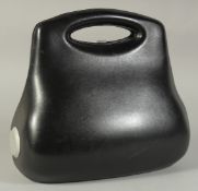 A CHANEL 2005 EDITION, PALMIRI EDITION BLACK HARD SHELL HANDBAG, straps missing 11ins long.