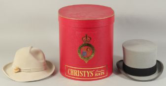 A HARRODS TOP HAT and a PHILIP SOMERVILLE HAT (2).