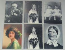 SIX UNFRAMED HOLOGRAPH PICTURES. 9ins x 7ins/.