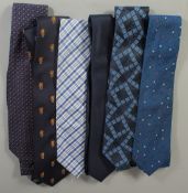 SIX VARIOUS TIES.