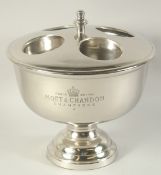 A MOET CHANDON FOUR BOTTLE CIRCULAR COOLER. 14ins diameter