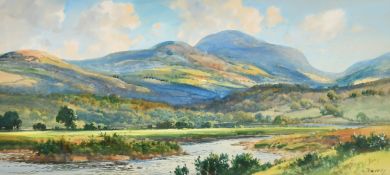 George Trevor (20th Century), 'The mountains of Mourne', Northern Ireland, watercolour, signed, 9.