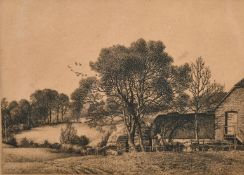 Stanley Roy Badmin (1906-1989) British, 'Tanyard Farm, Sussex', etching, signed and numbered 17/40