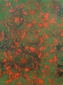 Sargeant, an abstract drip painting, watercolour, signed in pencil, 31