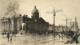 Fred W. Goolden, 'Manchester Royal Infirmary', etching, signed in pencil, Thos Agnew & Sons,