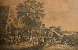 Jacque Philippe Lebas after David Teniers, 'Feste de Village', engraving, 18