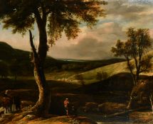 17th Century Dutch, attributed to de Koning and Johannes Lingelbach, a landscape view with