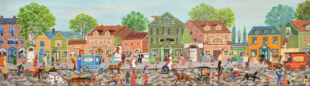 Fred Breebaart (1945-2015) Dutch, 'Main Street', signed, 12