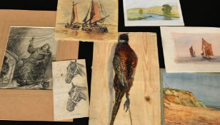 A quantity of mostly 20th Century loose watercolours, (q).