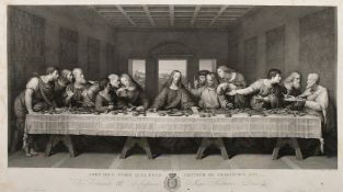 Raphael Morghen after Leonardo, 'The Last Supper', engraving, plate size 20.5