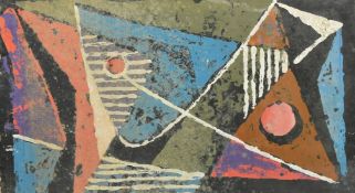 An abstract composition, watercolour by John Hoyland, 13.5