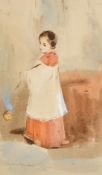 Circle of R.P. Bonnington, 'Enfant de coeur Cologne', watercolour, inscribed in pencil, 9