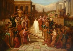 Eugene Hindle, circa 1893, after Gustave Dore, 'Christ leaving the Praetorium', oil on canvas,