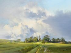 Frank Wootton (1914-1998) British, 'Storm over Berwick', oil on canvas, signed, also inscribed
