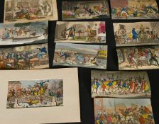 After Thomas Rowlandson, 'Mansion House Monitor', hand coloured print, 4.5