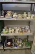 A large quantity of decorative china and glassware.