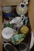 Various Oriental porcelain and decorative items.