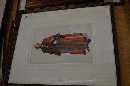 A set of four colour prints depicting dignitaries.