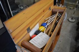A croquet set.