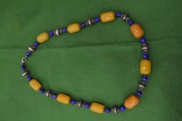Bead necklace.
