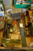Miscellaneous collectables to include pipe rack, old candlestick style telephone, an early toaster