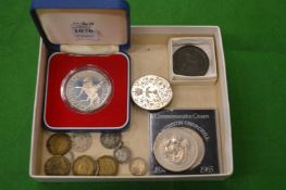 A box of coins.